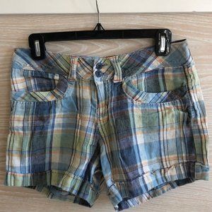 Lucky Linen Shorts - Plaid Pattern - 4 / 27